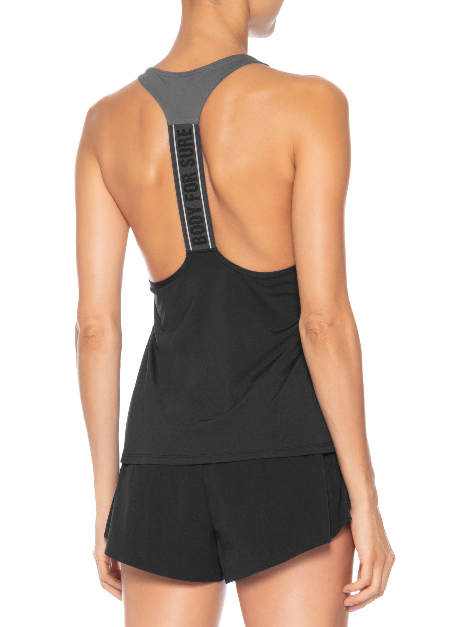 Regata Feminina Lisa True Connection Preto Body For Sure