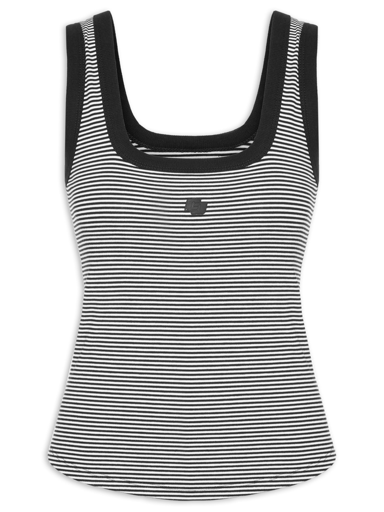 Regata Feminina Listrada Preto Colcci