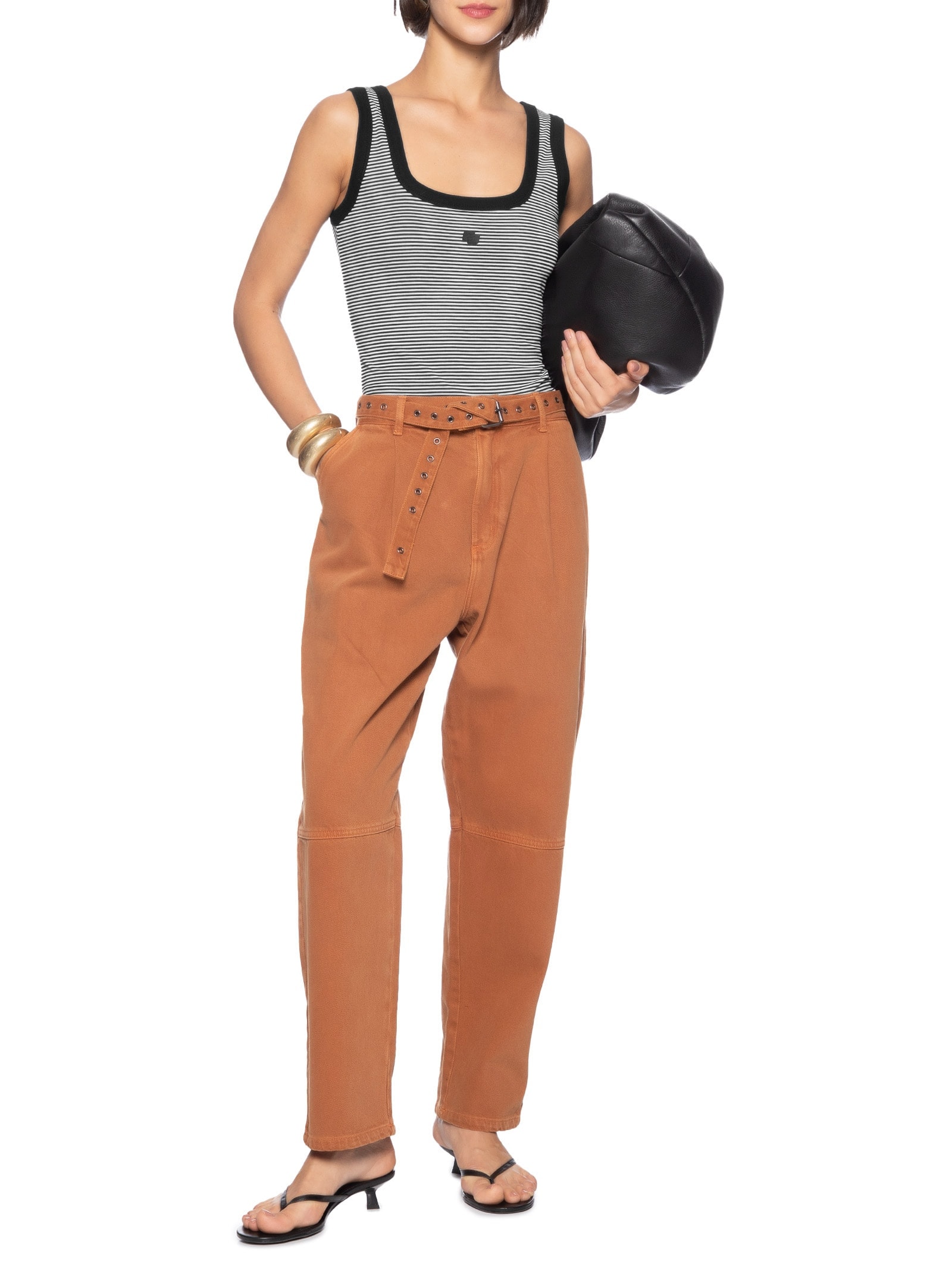 Regata Feminina Listrada Preto Colcci