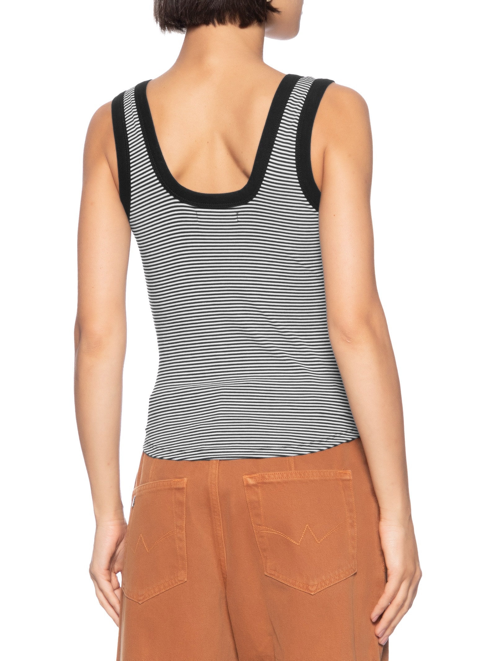 Regata Feminina Listrada Preto Colcci