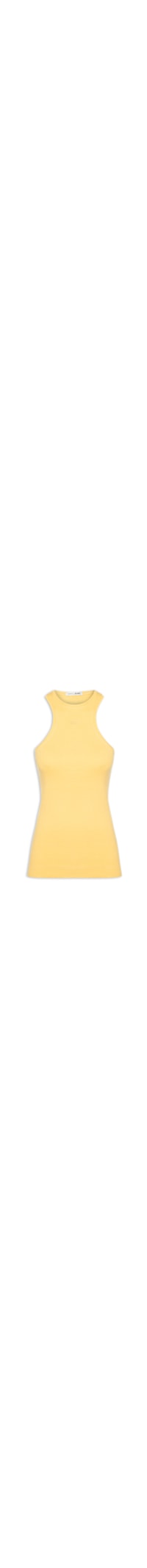 Regata Feminina Malha Halter - Amarelo