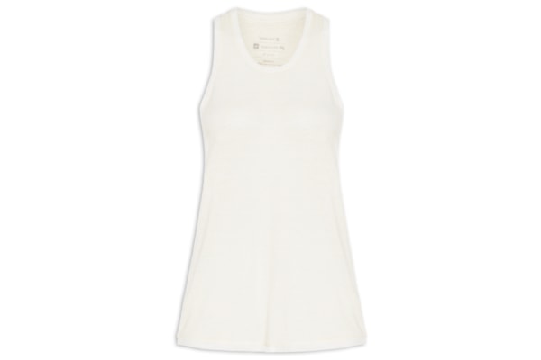 Regata Feminina Malha Linen - Branco