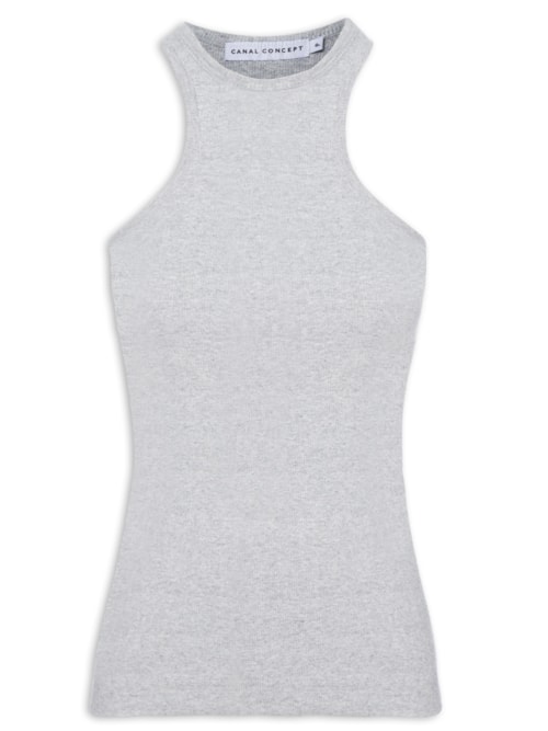 Regata Feminina Malha Nadador Básica – Cinza