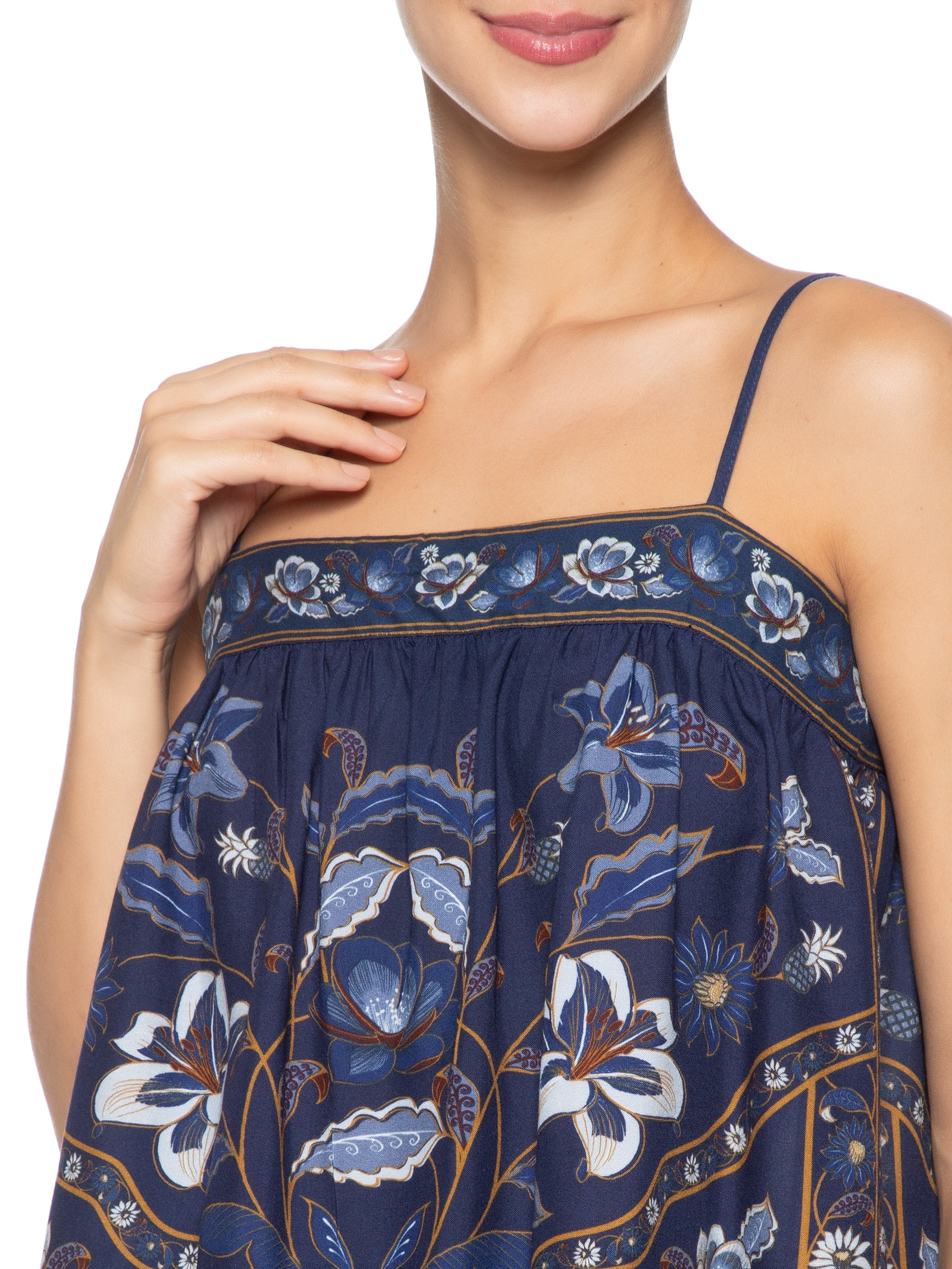 Regata Feminina Marcelle Azul Farm