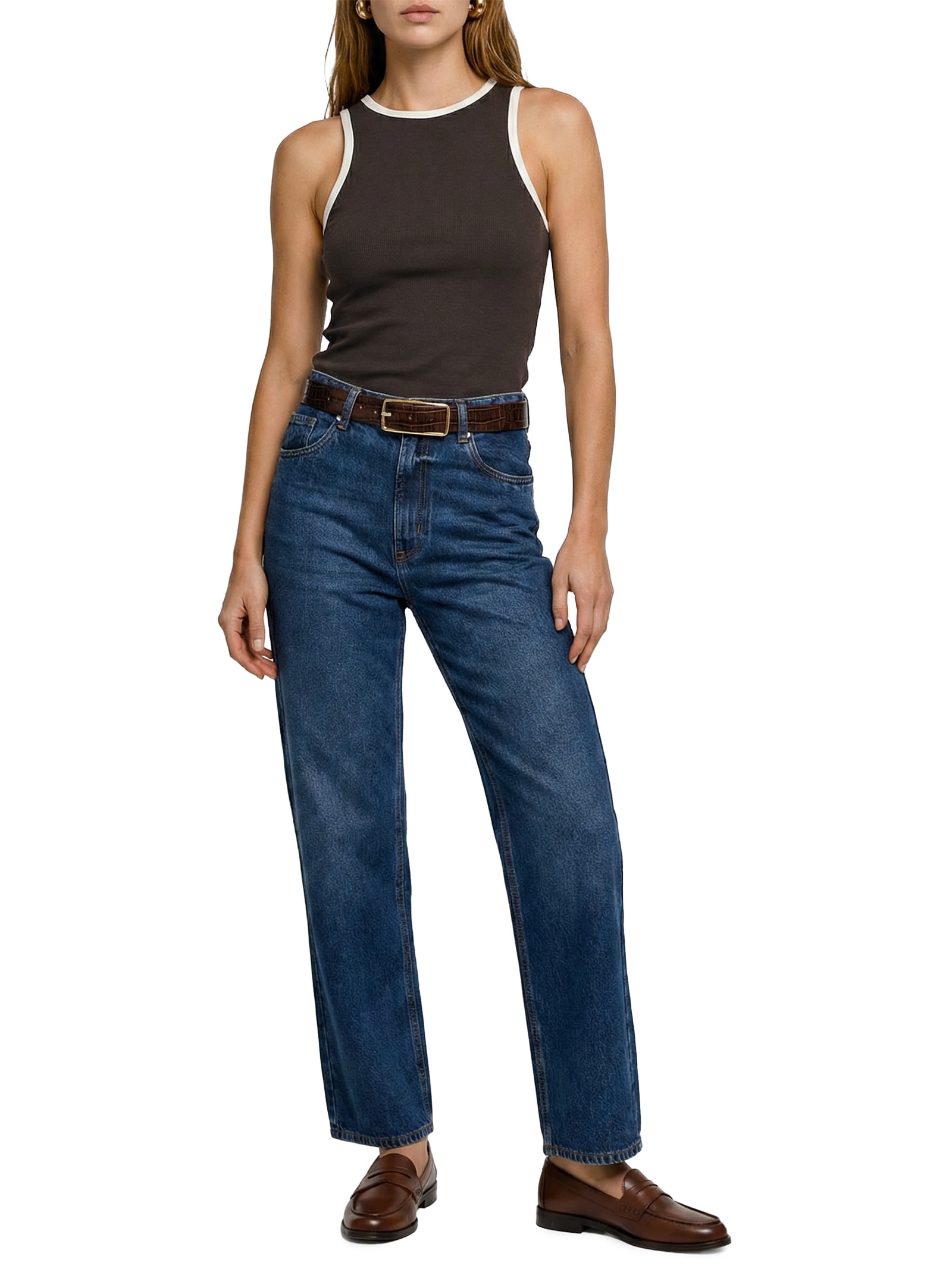 Regata Feminina Marrom Hering