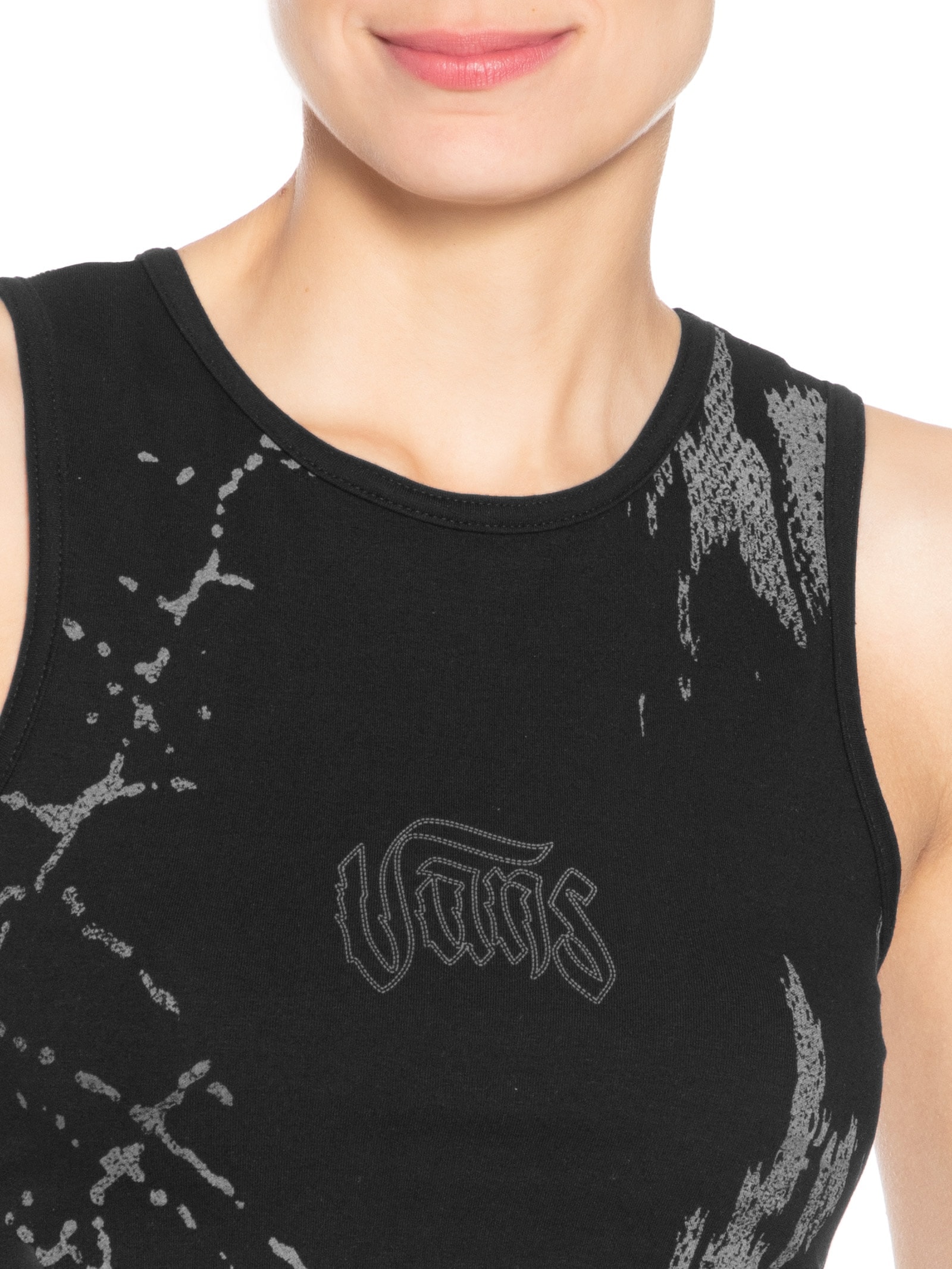 Regata Feminina Monotonic Fitted Tank Preto Vans