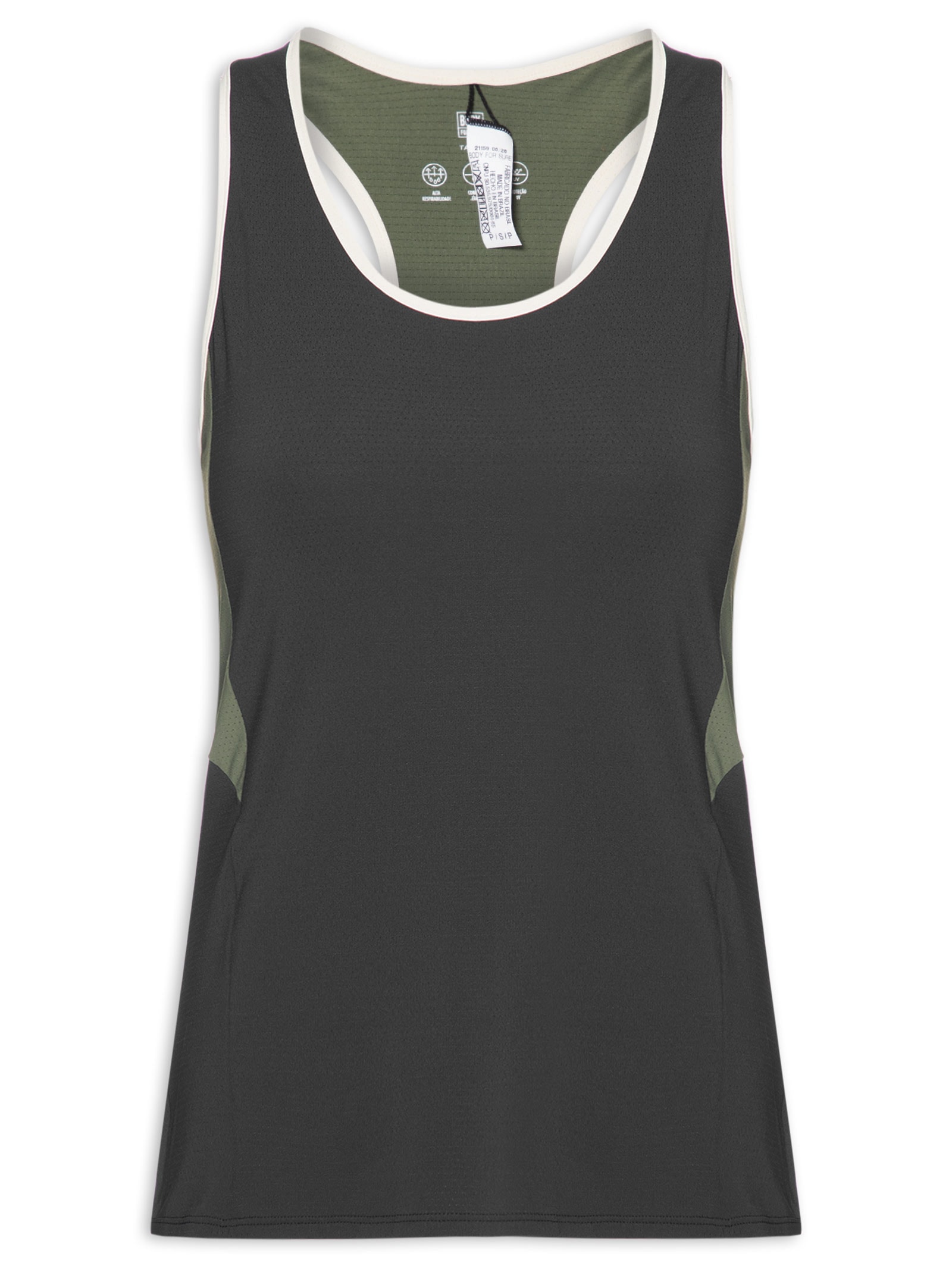 Regata Feminina Nadador Lisa Athleta Preto Body For Sure