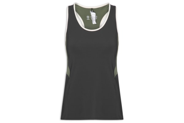 Regata Feminina Nadador Lisa Athleta - Preto