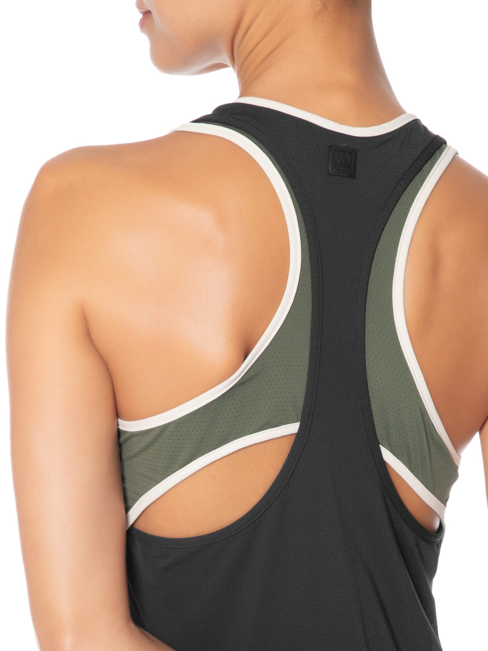 Regata Feminina Nadador Lisa Athleta Preto Body For Sure