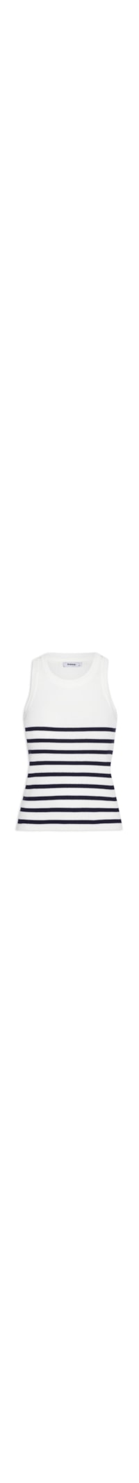 Regata Feminina Nadador Tricot Listrada - Off White