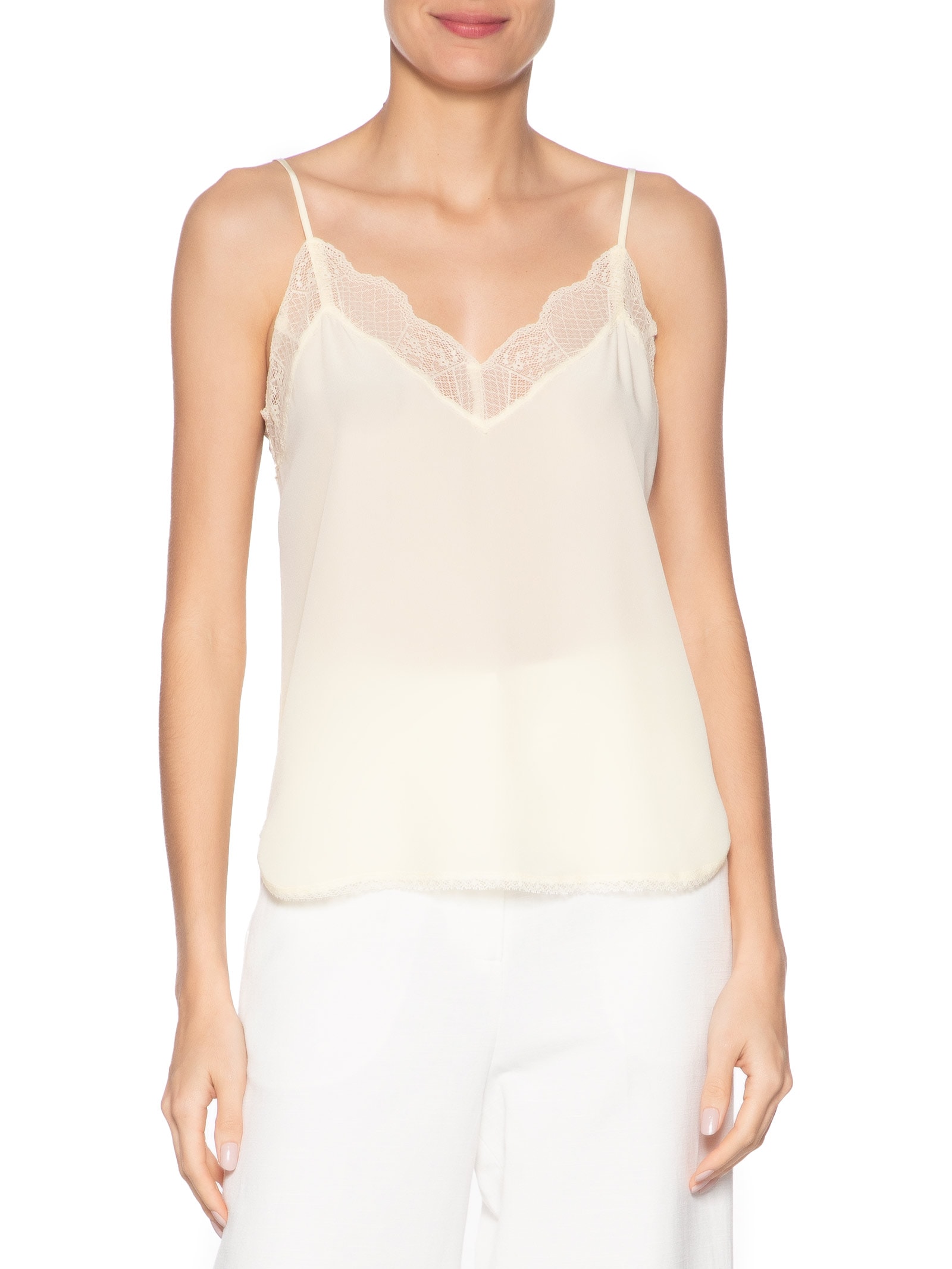 Regata Feminina Naty Seda Amarelo Le Lis