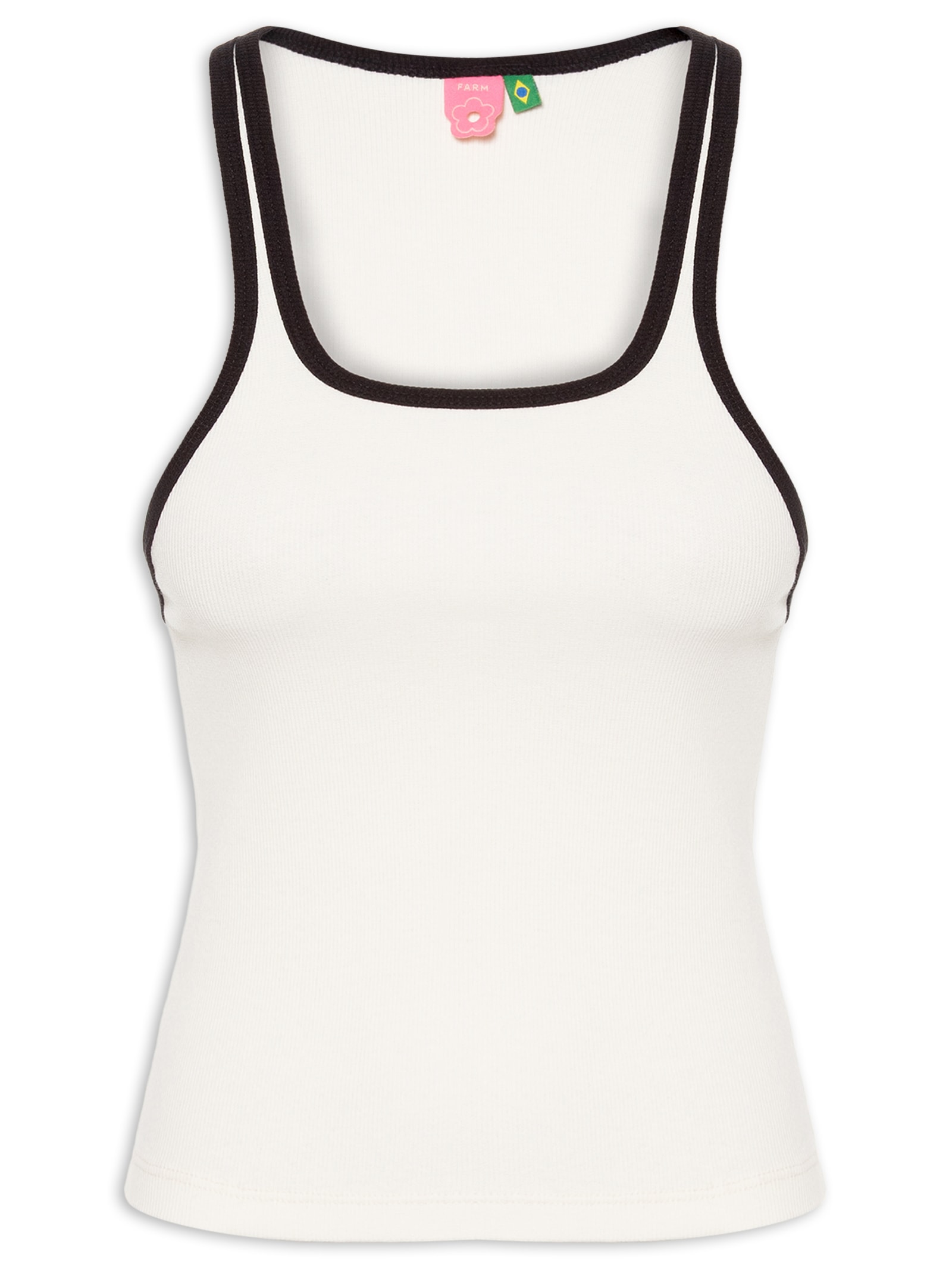 Regata Feminina Nina Bicolor Branco Farm