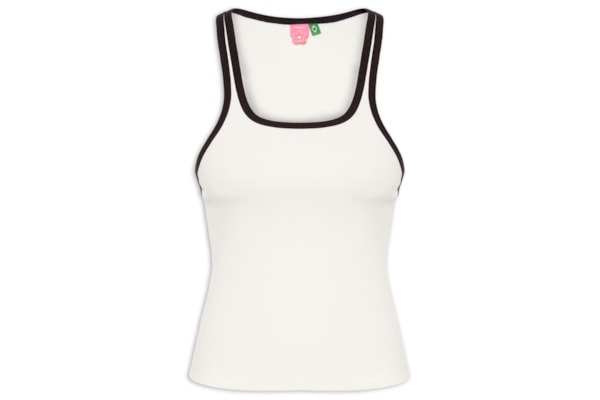 Regata Feminina Nina Bicolor - Branco