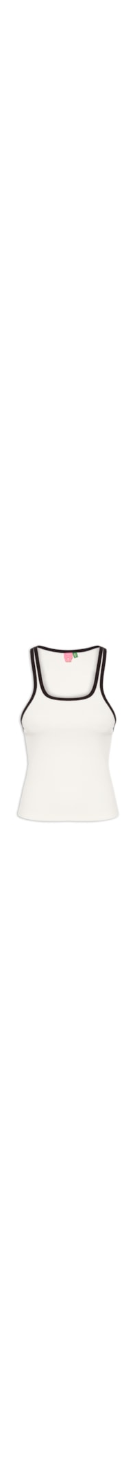 Regata Feminina Nina Bicolor - Branco