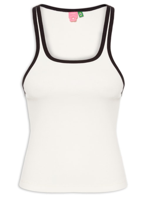 Regata Feminina Nina Bicolor – Branco