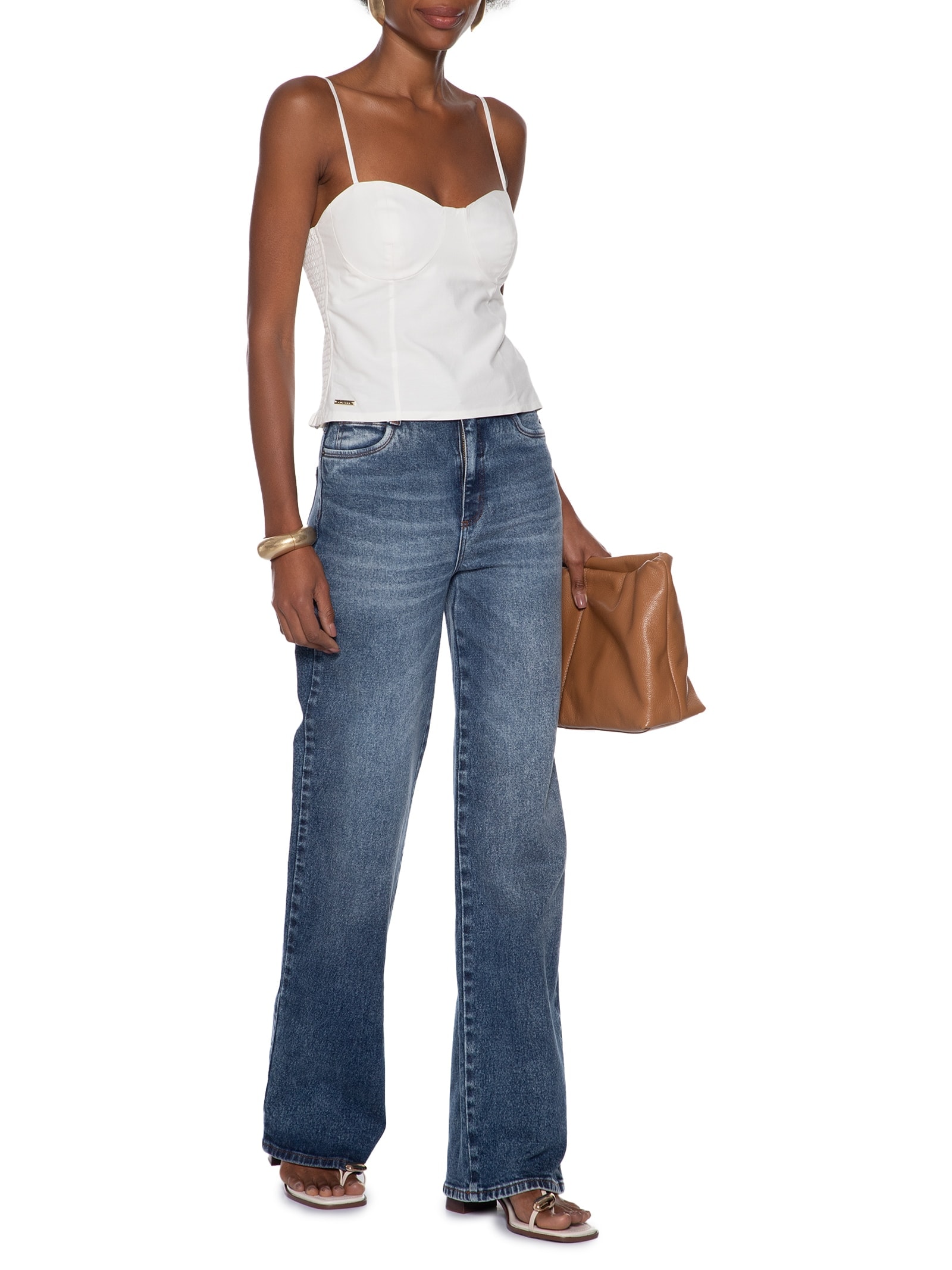 Regata Feminina Off White Colcci