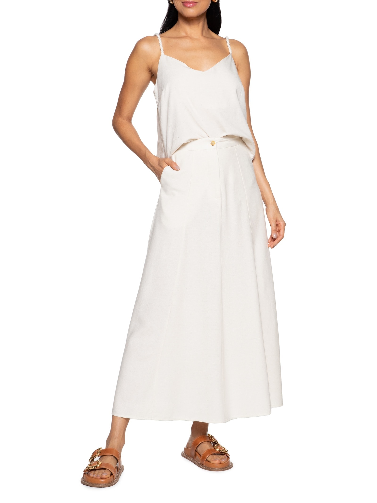 Regata Feminina Off Whte  Hering