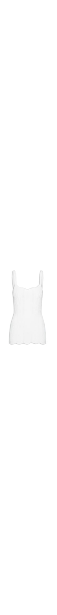 Regata Feminina Ondas Tricot Peplum - Branco