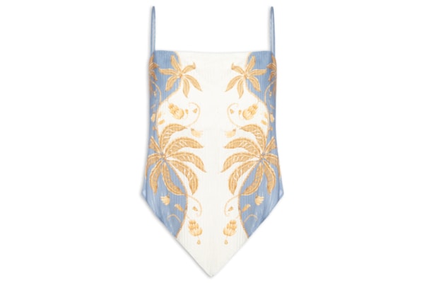 Regata Feminina Ourinho Tropical - Branco