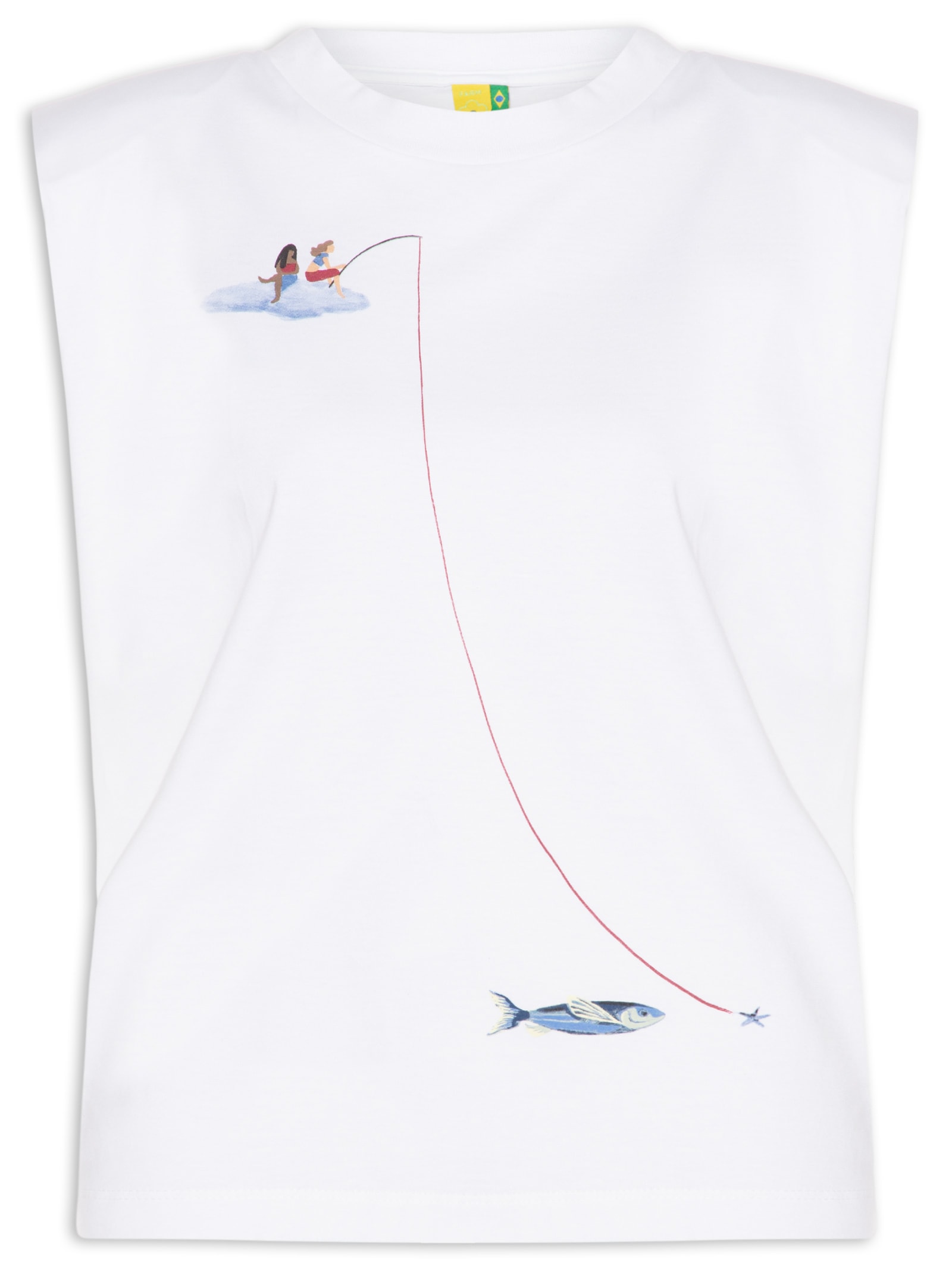 Regata Feminina Pescando Sonhos – Branco Farm