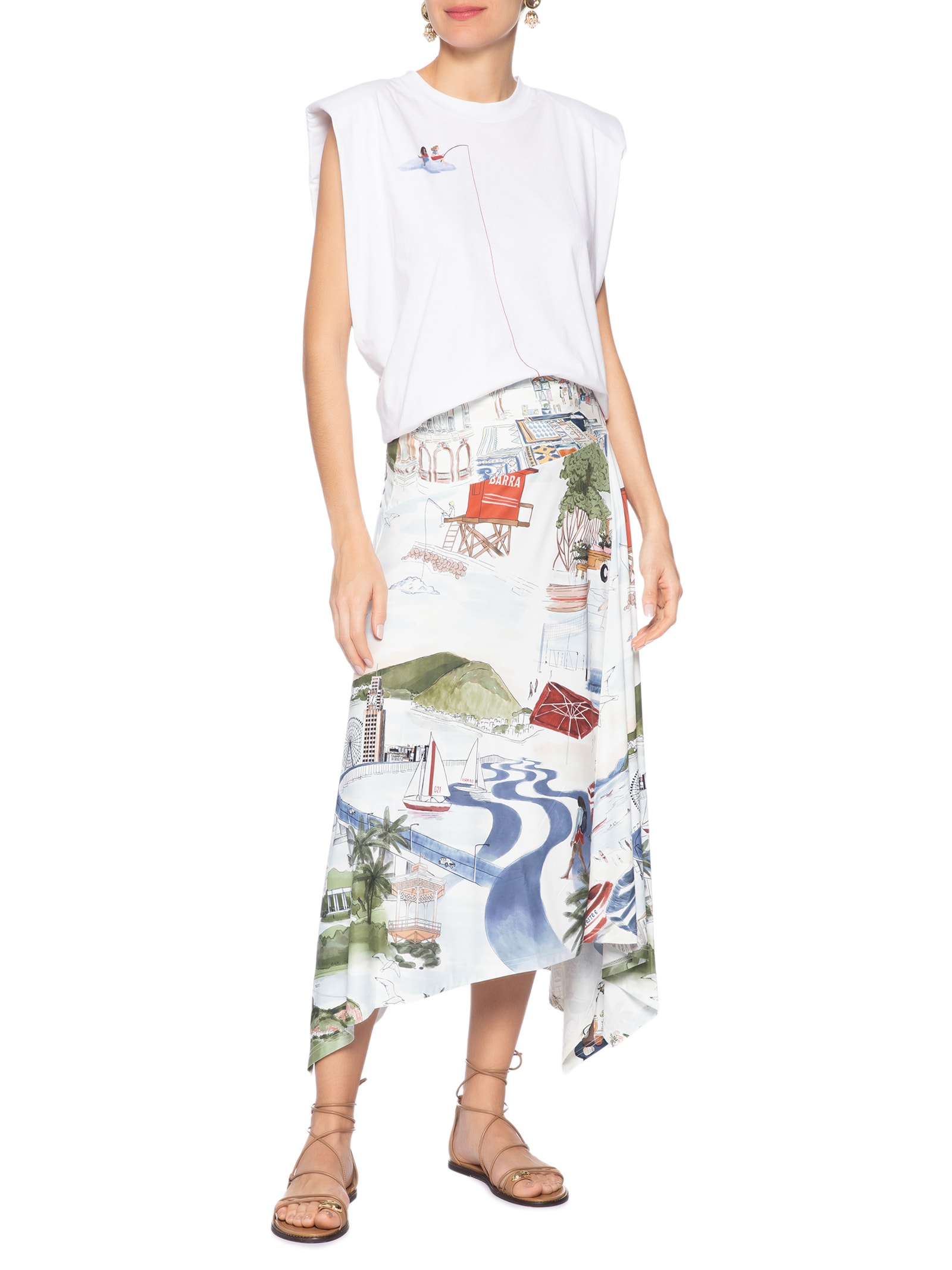 Regata Feminina Pescando Sonhos – Branco Farm