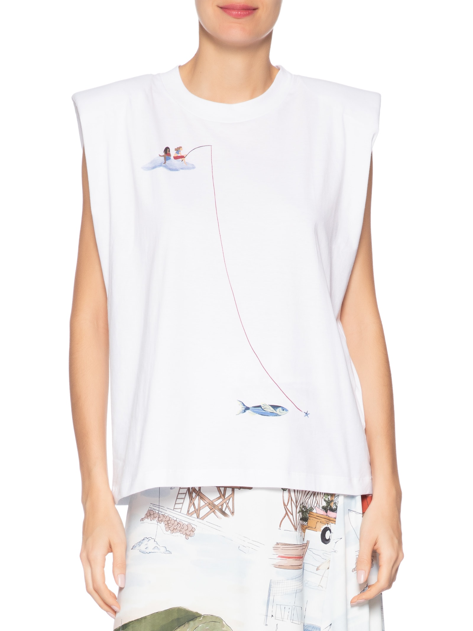 Regata Feminina Pescando Sonhos – Branco Farm