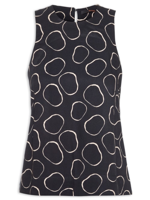 Regata Feminina Pois Aro – Preto