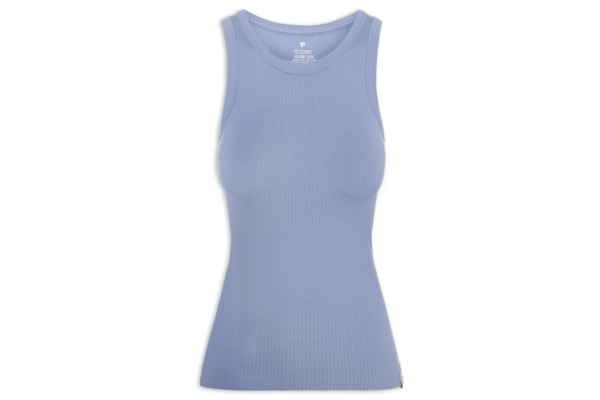 Regata Feminina Poliamida Canelada - Azul