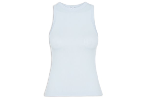 Regata Feminina Poliamida Canelada - Azul