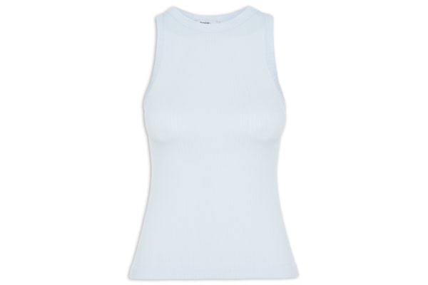 Regata Feminina Poliamida Canelada - Azul
