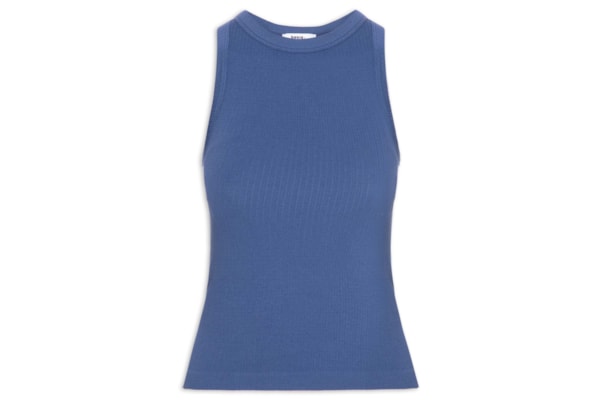 Regata Feminina Poliamida Canelada - Azul