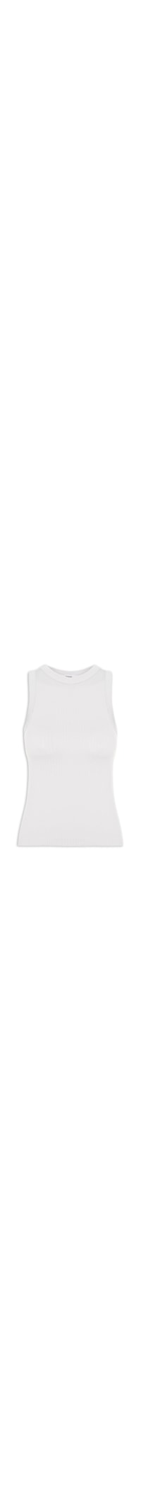 Regata Feminina Poliamida Canelada - Cinza
