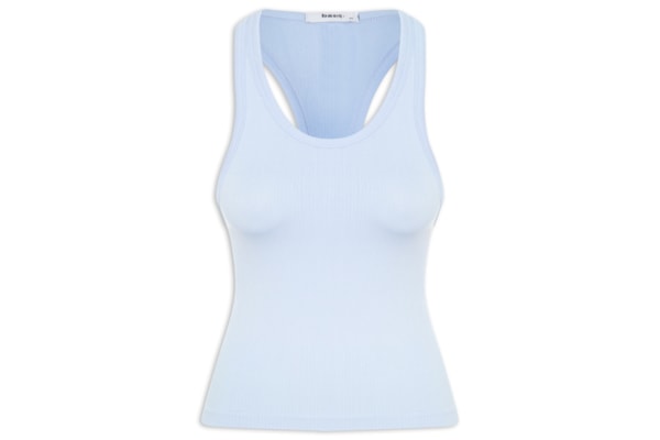 Regata Feminina Poliamida Canelada Nadadora - Azul