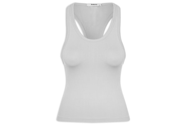 Regata Feminina Poliamida Canelada Nadadora - Cinza