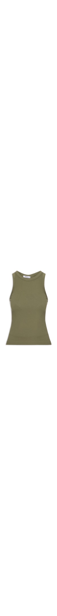 Regata Feminina Poliamida Canelada - Verde
