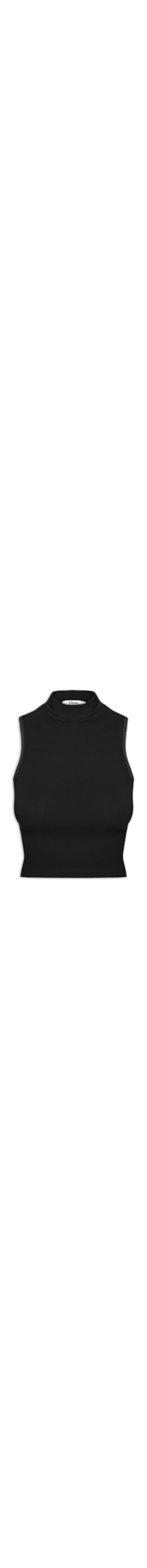 Regata Feminina Poliamida Gola Alta - Preto