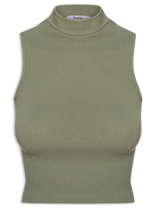 Regata Feminina Poliamida Gola Alta – Verde