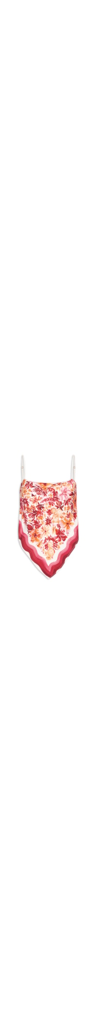 Regata Feminina Ponta Lenço Floraline - Vermelho