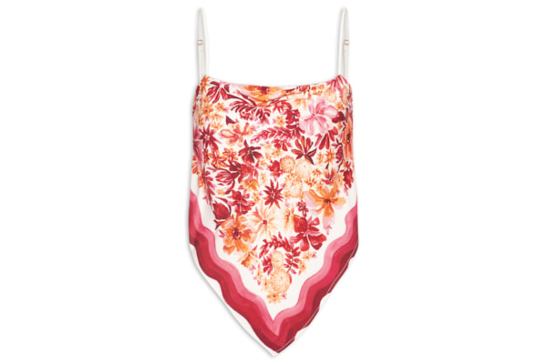 Regata Feminina Ponta Lenço Floraline - Vermelho
