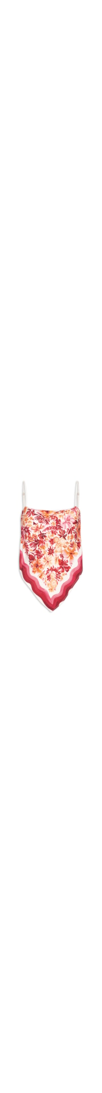 Regata Feminina Ponta Lenço Floraline - Vermelho