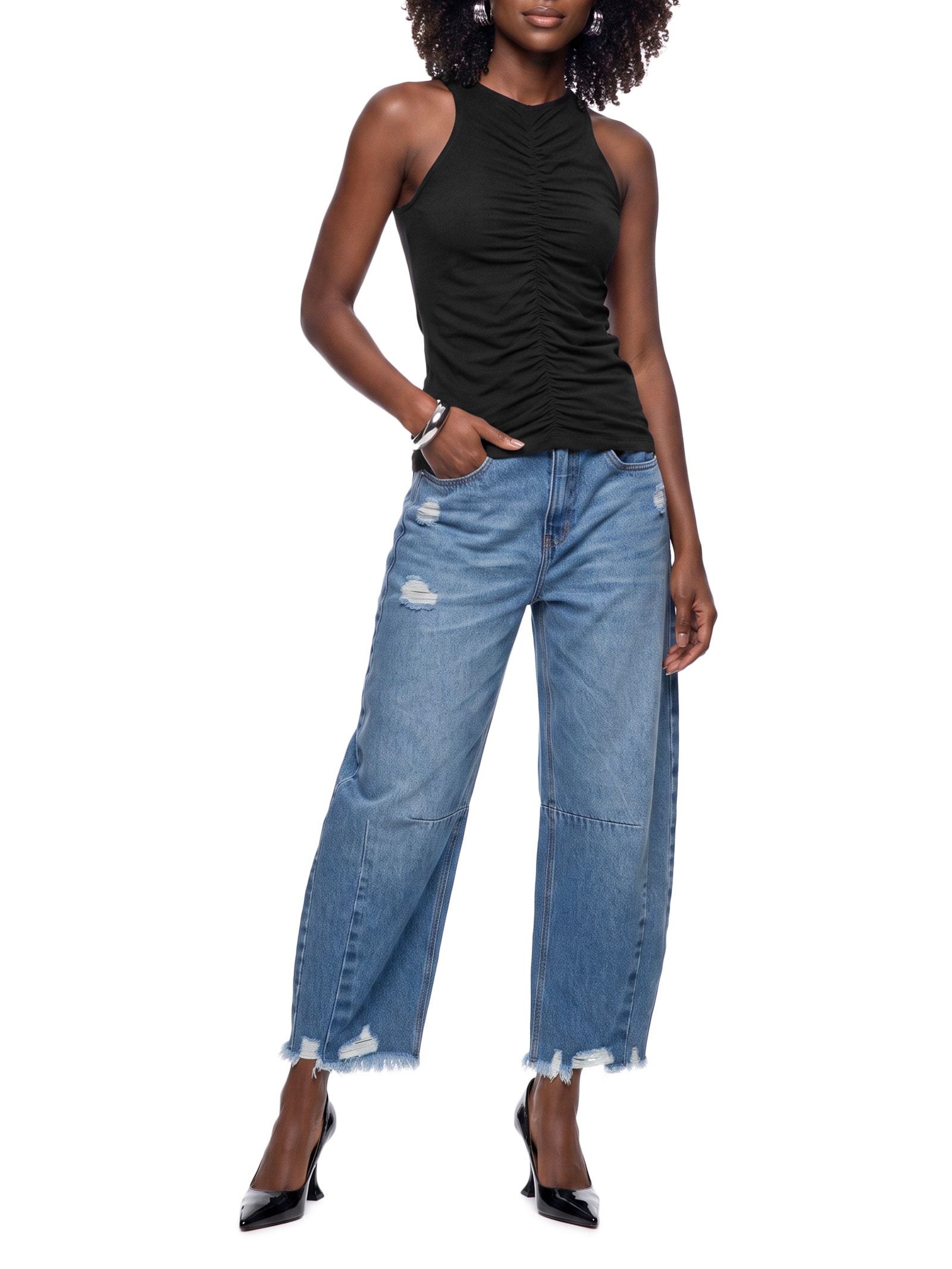 Regata Feminina Preto Colcci