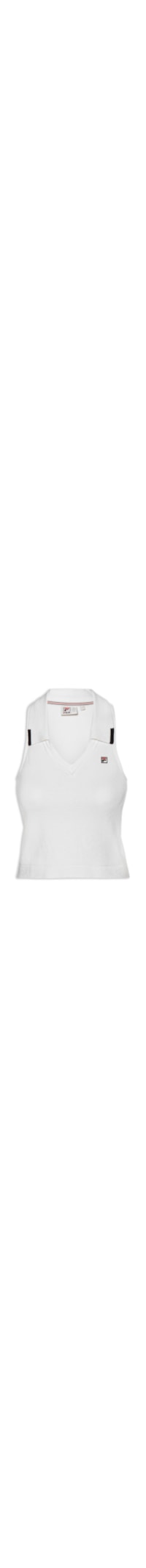 Regata Feminina Regular Tricot Em Sport Club - Branco