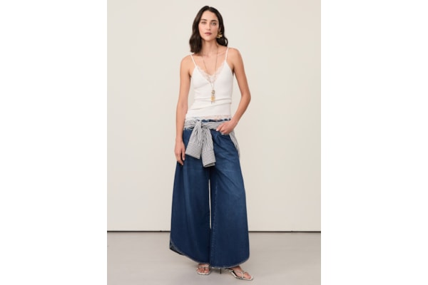 Regata Feminina Renda Meia Malha De Tricot - Branco