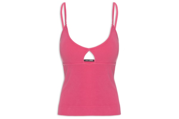 Regata Feminina Rib Abertura Decote - Rosa