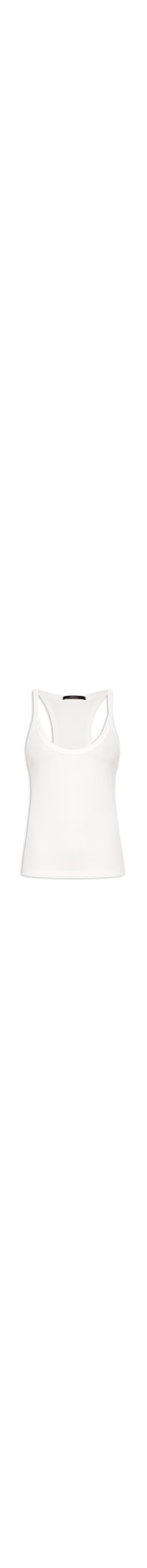 Regata Feminina Rib Basic - Branco