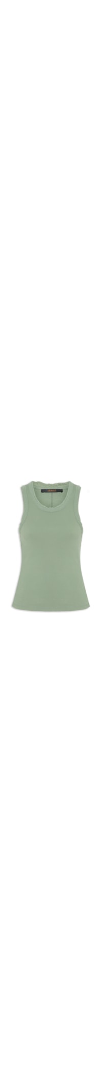 Regata Feminina Rib Com Renda - Verde