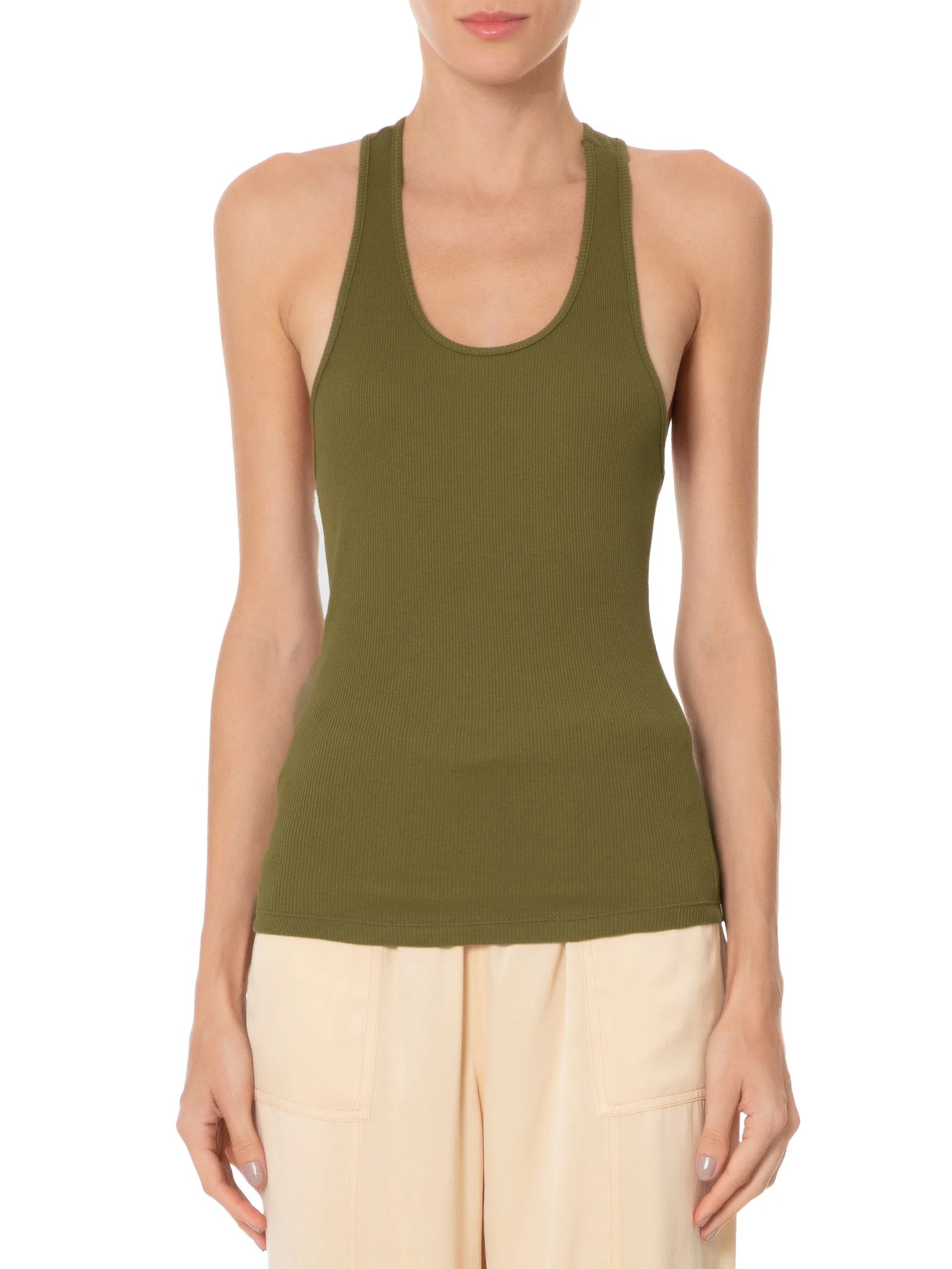 Regata Feminina Rib Nadador Color Verde Animale