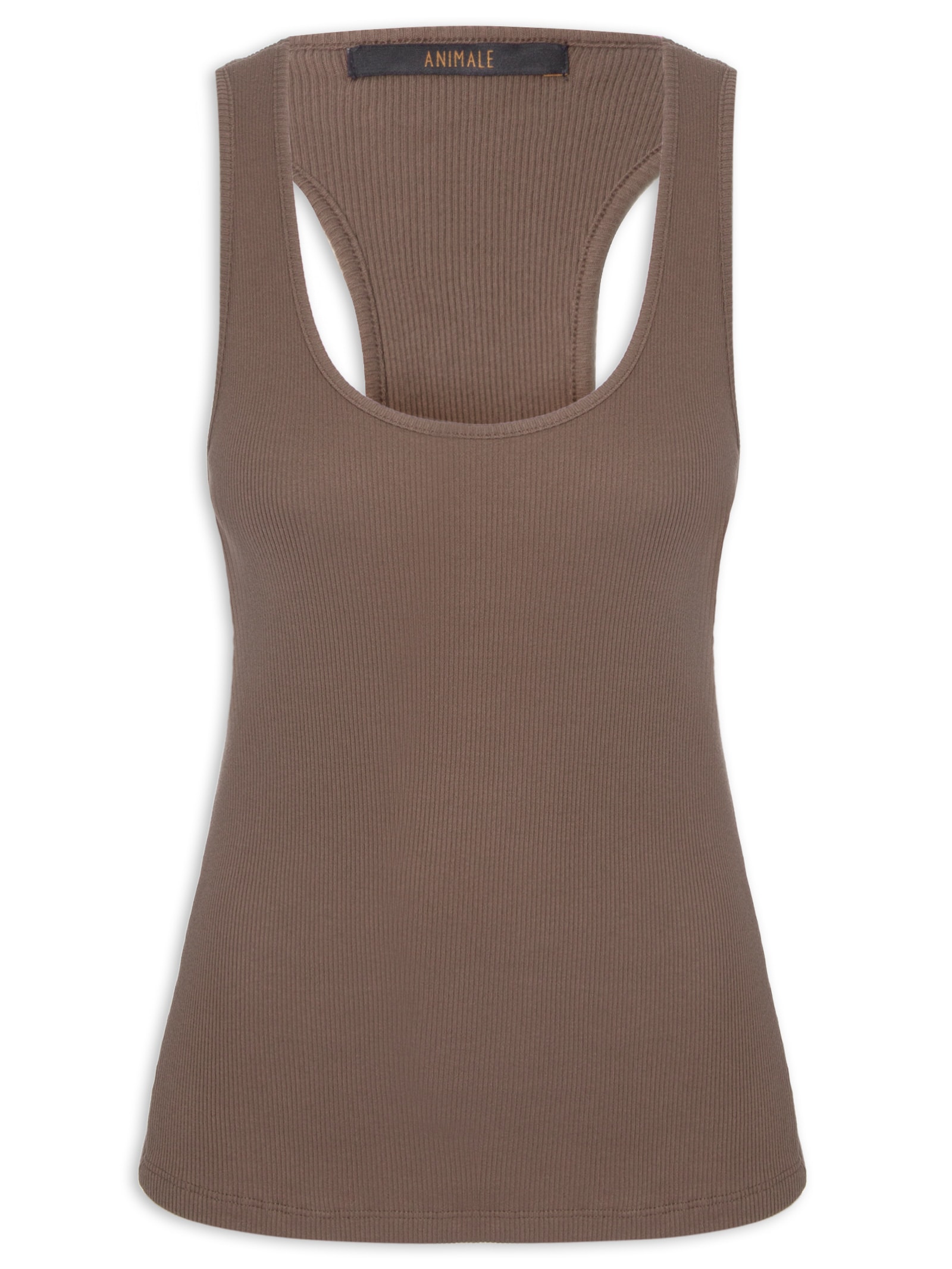Regata Feminina Rib Nadador – Marrom Animale
