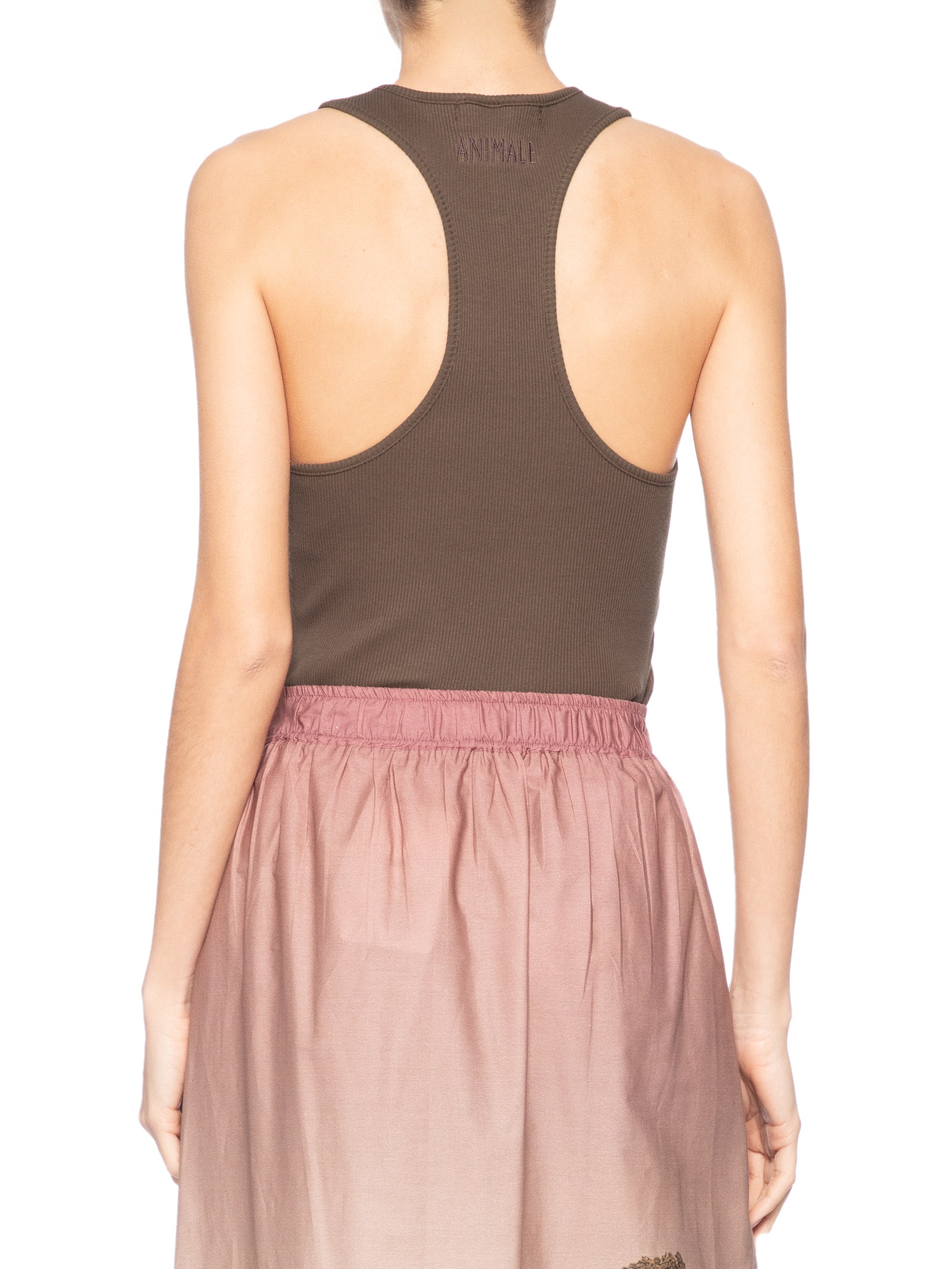 Regata Feminina Rib Nadador – Marrom Animale