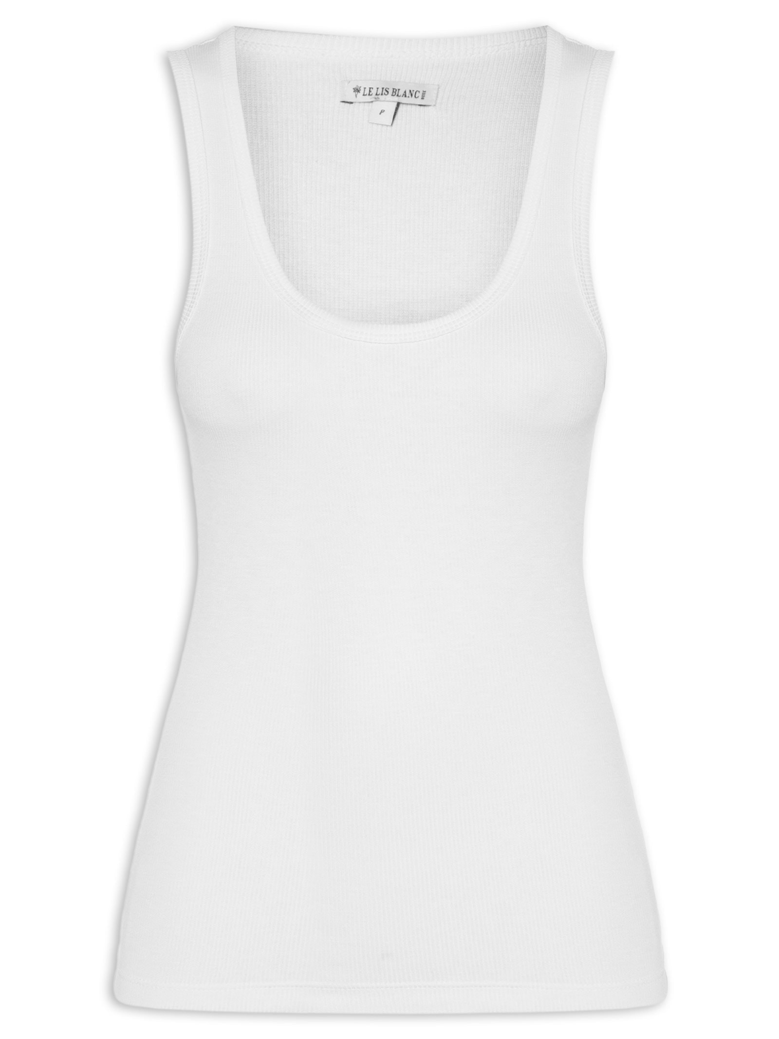 Regata Feminina Rib Perene II Branco Le Lis